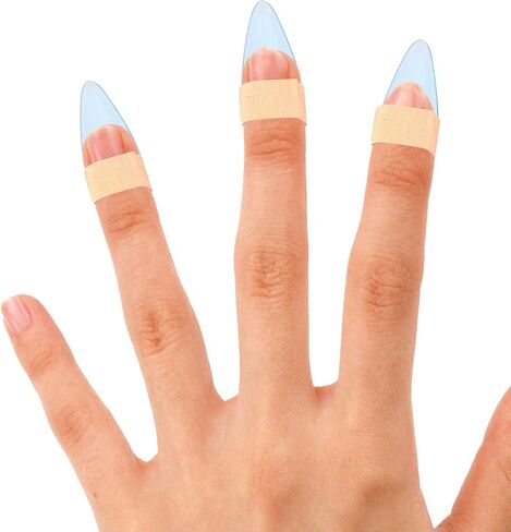VANZACK Protective Guzheng Finger Nails Large Ice Blue Crystal Nail Picks Professional Guzheng Playing Accessories in Saudi Arabia