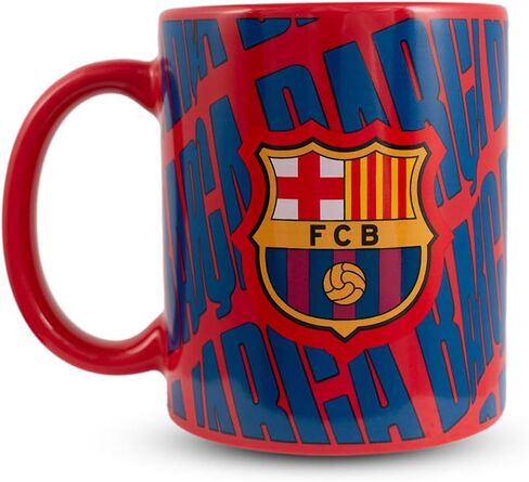 Hy-Pro Officially Licensed Barcelona Ceramic Barca Mug - 11oz/325 ml Football Fan Cup for Hot Drinks - Microwave & Dishwasher Safe Gift for Men & Boys in Saudi Arabia