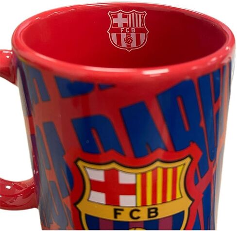 Hy-Pro Officially Licensed Barcelona Ceramic Barca Mug - 11oz/325 ml Football Fan Cup for Hot Drinks - Microwave & Dishwasher Safe Gift for Men & Boys in Saudi Arabia