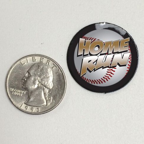 ملصقات جائزة البيسبول السميكة 20 مل، 100 ملصق لخوذة جائزة Home Run in Kuwait