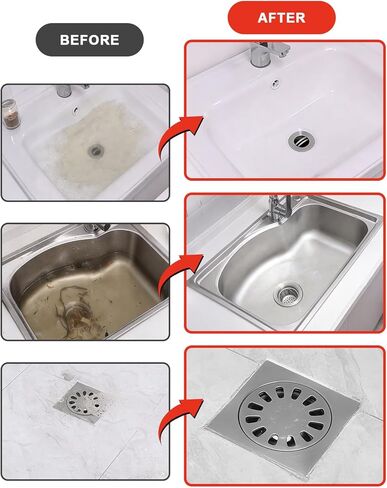 DEWINNER مثقاب الصرف، ثعبان الصرف مع محول الحفر، 10 متر / 33 قدم ثعبان السباكة المرن يستخدم يدويًا أو يعمل بالطاقة للمطبخ والحمام وحوض الدش مع قفازات in Kuwait