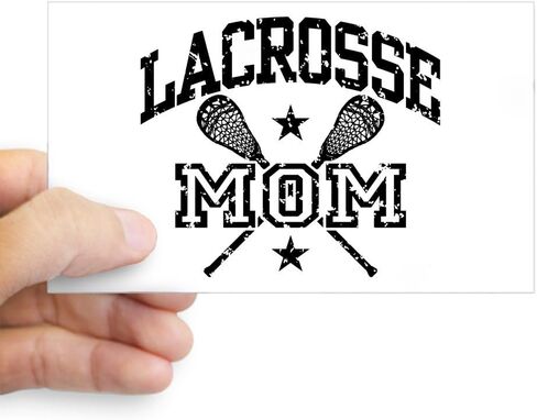 ملصق سيارة CafePress Lacrosse Mom مستطيل الشكل in Saudi Arabia