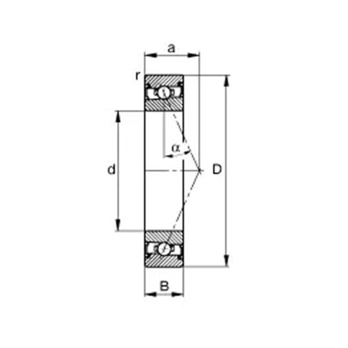 1 قطعة 7001 7001AC 2RZ P4 12x28x8 ABEC7 مختومة محامل للاتصال الزاوي آلة الحفر سرعة المغزل محامل in Saudi Arabia