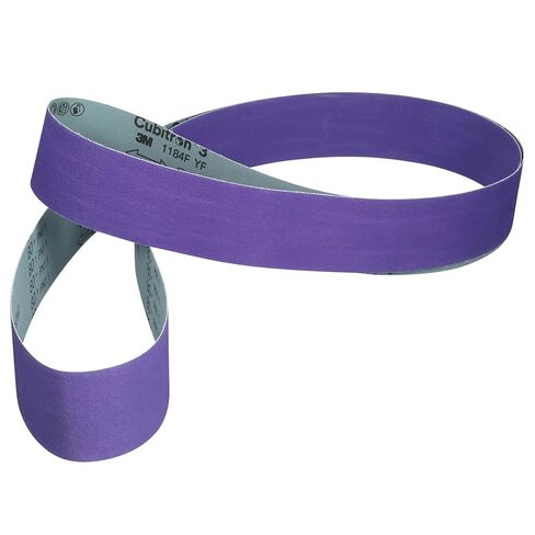 3M™ Cubitron™ 3 Cloth Belt 1184F, 36+ YF-Weight, 1/2 in x 18 in, Fabri-lok, Single-Flex, 5 ea/Case, Trial Pack in Saudi Arabia
