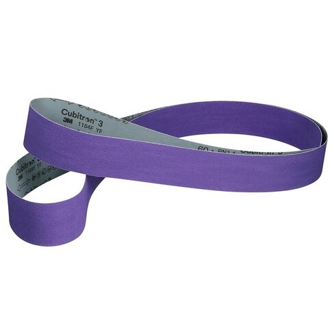 3M™ Cubitron™ 3 Cloth Belt 1184F, 36+ YF-Weight, 1/2 in x 18 in, Fabri-lok, Single-Flex, 5 ea/Case, Trial Pack in Saudi Arabia