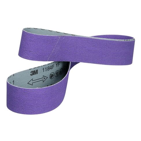 3M™ Cubitron™ 3 Cloth Belt 1184F, 36+ YF-Weight, 1/2 in x 18 in, Fabri-lok, Single-Flex, 5 ea/Case, Trial Pack in Saudi Arabia