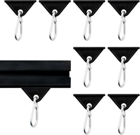 8 Pack 2020 Extrusion Sliding Hook for 20 Series T-Slot V-Slot Aluminum Extrusion Hardware Accessories Black in Saudi Arabia