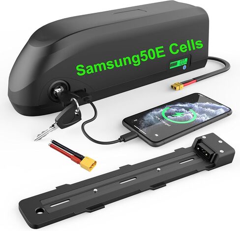 خلية بطارية Samsung50E Cells 48V Ebike لبافانغ ومجموعة تحويل الدراجة الأخرى Rad Power Runner City - بطاريات دراجة ليثيوم أيون لبطاريات مجموعة العجلات 500 وات 750 وات 1500 وات in Saudi Arabia