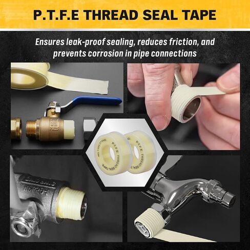 مجموعة مفاتيح ربط صواميل مضيئة مكونة من 14 قطعة من ELEAD مع شريط PTFE، متري وSAE 1/4"-7/8" و6-21 مم، مجموعة مفاتيح ربط خط الفرامل ذات نهاية مفتوحة مزدوجة مع حقيبة منظمة لإصلاح وإزالة الصواميل in Saudi Arabia