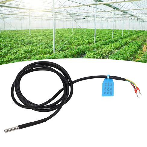 SHT45 Soil Temperature Humidity Sensor Probe, ±1.5% RH High Precision I2C Interface, 304 Stainless Steel IP67 Waterproof with 59" Cable for IoT Agriculture & Arduino (3.3V) in Saudi Arabia