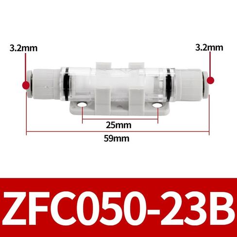 ZFC100-06B هوائي الضغط السلبي خط أنابيب الهواء فراغ تصفية 200-08B خرطوشة ZFC54-B الصغيرة 1 قطعة (ZFC050-23B 接管 3.2 مم) in Kuwait