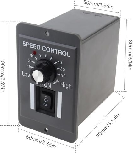 وحدة تحكم في سرعة محرك الفرشاة DC 12V-60V 20A PWM DC، منظم سرعة المحرك الكهربائي مع مفتاح أمامي/عكسي، وحدة تحكم في سرعة المروحة 12A لمحرك فرشاة DC in Saudi Arabia