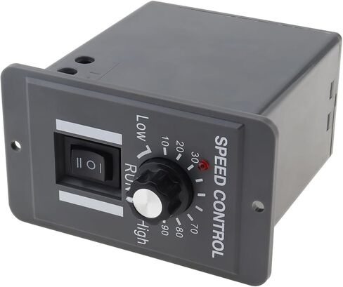 وحدة تحكم في سرعة محرك الفرشاة DC 12V-60V 20A PWM DC، منظم سرعة المحرك الكهربائي مع مفتاح أمامي/عكسي، وحدة تحكم في سرعة المروحة 12A لمحرك فرشاة DC in Saudi Arabia