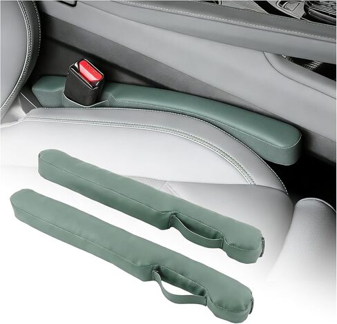 2026 New Car Seat Gap Filler 2 Pack,Leather Seat Gap Filler Strip with Fix Strap to Avoid Items from Falling,Universal Car Seats Gaps Plug Cars Interior Accessories in Saudi Arabia