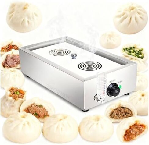 Electric Steamed Bun Machine with Auto Power-Off, 30-110°C Temperature Control, Ideal for Steaming Buns & Vegetables - Efficient Electric Heating Table Steamer in Saudi Arabia