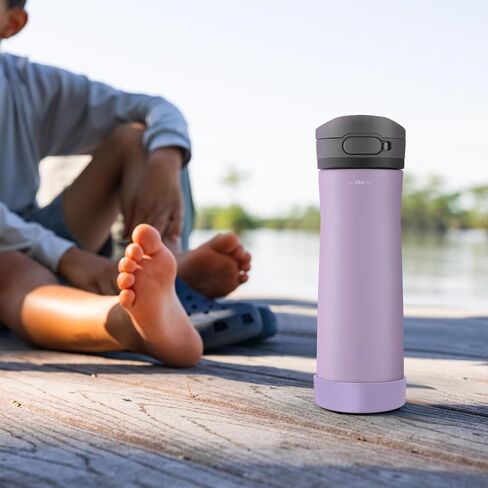 Linkidea Water Bottle Anti Spill Boot Compatible with Contigo Jackson Chill 2.0 20oz/24oz, Ashland Chill 20oz/24oz, Anti-Slip Water Bottle Bottom Sleeve Cover Protector (Violet / 2 Pack), CPS-018-08 in Saudi Arabia