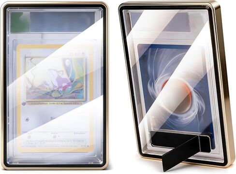 The Collector's Hubs Magnetic Slab Protector for PSA & CGC Graded Sport Trading Cards,Built-in Stand for Display& Protection,UV-Resistant Tempered Glass Slab Guard & Display Holder (Red) in Saudi Arabia