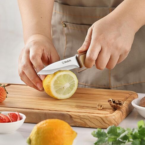 3PCS Kitchen Knives, Stainless Steel Knife Set With Sheath, 8 inch Chef, 4.5 inch Utility and 4 inch Paring Knife (Stylish Design) in Saudi Arabia