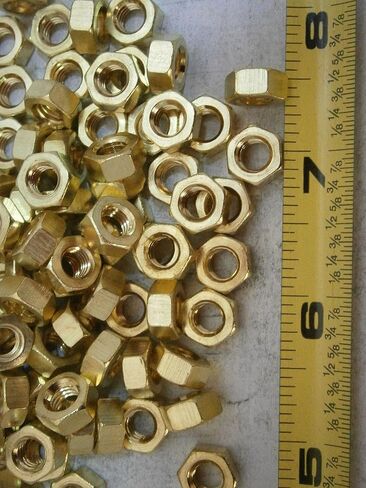 New Pack of Hex Nuts M6 Brass Lot of 25#2016 Multi-Purpose Comprehensive Hardware Fastener Assortment Kit WnyNEH05377 in Saudi Arabia