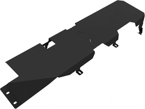 لوحة انزلاق خزان الوقود MusixiA لسيارة جيب رانجلر 2007-2018 4WD 4 أبواب غير محدودة - حماية الهيكل السفلي من الصلب الأسود لسيارة جيب رانجلر 2007-2018 in Kuwait