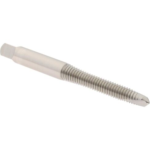 Hertel Spiral Point Tap, M6x1 Metric Coarse, 2 Flutes, HSS, Bright Finish, Plug Chamfer, 1" Thread Length, 2-1/2" OAL, Right Hand, D3 in Saudi Arabia