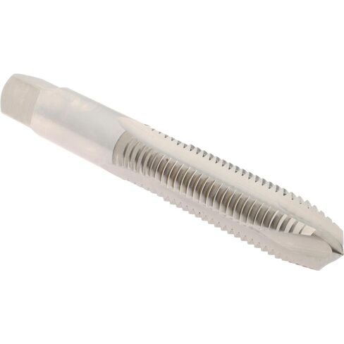 Hertel Spiral Point Tap، M10x1.5 متري خشن، 3 مزامير، HSS، لمسة نهائية لامعة، سدادة مشطوفة، اليد اليمنى، 2-15/16 بوصة OAL، 1-1/4 بوصة طول الخيط، 0.381 بوصة قطر الساق in Saudi Arabia