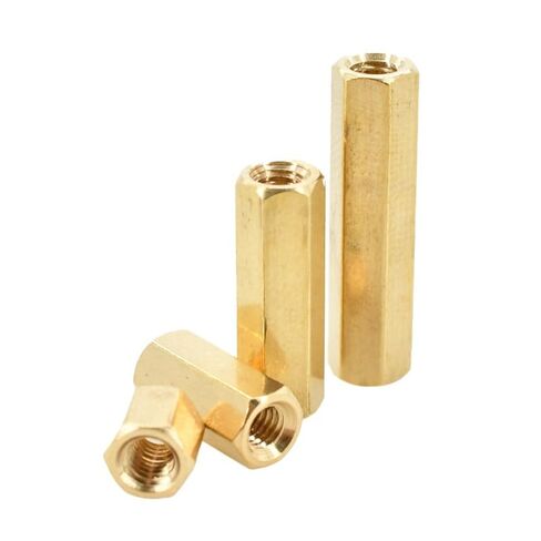 Hex Brass Standoff Spacer Pillar, 10/20/30/50pcs M2 .5 Length3-40 Double Pass Pillar Hexagon Thread Motherboard Spacer Nut Hollow Column(34mm (20pcs),M2.5) in Saudi Arabia