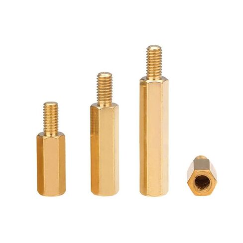 Hex Brass Standoff Spacer Pillar, 10/20/30/50pcs M2.5 Length 4-40mm Stud Metric Hexagon Threaded Pillar Motherboard Spacer Bolt(30mm 20pcs) in Saudi Arabia