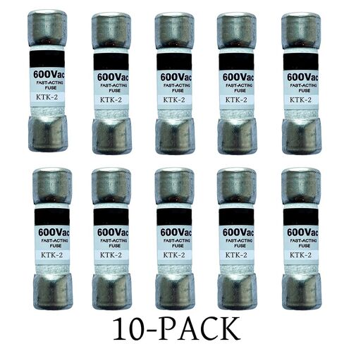 10 عبوات جديدة من الصمامات سريعة المفعول KTK-2 KTK-2A 600Vac، صمامات خرطوشة KTK 2A فئة CC in Kuwait