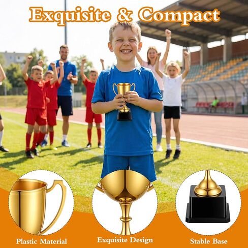 4 عبوات من جوائز الكأس البلاستيكية الذهبية، وأكواب جوائز مقاس 7.28 بوصة للمنافسة، وهدايا التقدير، وهدايا الحفلات، والرياضة، وتقدير الموظفين in Kuwait