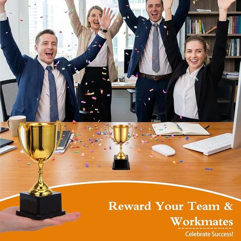 4 عبوات من جوائز الكأس البلاستيكية الذهبية، وأكواب جوائز مقاس 7.28 بوصة للمنافسة، وهدايا التقدير، وهدايا الحفلات، والرياضة، وتقدير الموظفين in Kuwait