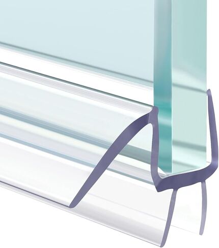 5 PCS Frameless Shower Door Bottom Seal for 3/8 Inch Glass - 5 x 15.75 Inches, Frameless Glass Door Seal Strip, 5 Sections Segmented Shower Installation Kit in Kuwait