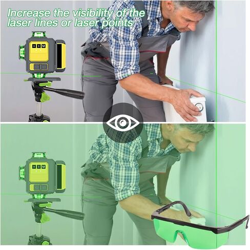 قطعتان من نظارات تعزيز الليزر الأخضر، نظارات تعزيز الرؤية لمستوى الليزر in Kuwait