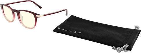 نظارات كمبيوتر للنساء من GUNNAR - عدسات شفافة كريستالية من صوفيا جارنيت - تحجب الضوء الأزرق ومضادة للوهج in Saudi Arabia