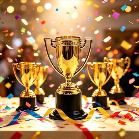 24 قطعة من الجوائز الصغيرة، جوائز بلاستيكية مقاس 4 بوصة للأطفال، جائزة الكأس الذهبية، كأس جوائز المشاركة، جوائز كبيرة لهدايا الحفلات، مكافآت رياضية، جوائز الفوز، المسابقات، كأس العالم 2026 (24) in Kuwait