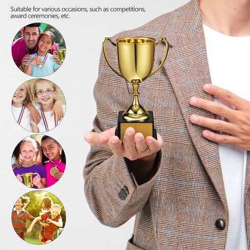 كأس HANABASS البلاستيكي الذهبي، جائزة صغيرة بقاعدة مربعة للمسابقات الرياضية، تقدير الإنجاز الشخصي in Saudi Arabia