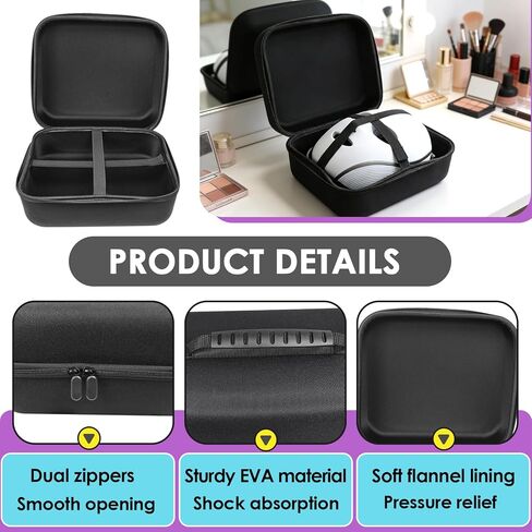 Hard Face Mask Case Compatible with Shark CryoGlow LED Face Mask – Protective Storage Organizer Bag with Handle, Shock-Absorbing EVA Lining (Case Only) in Saudi Arabia