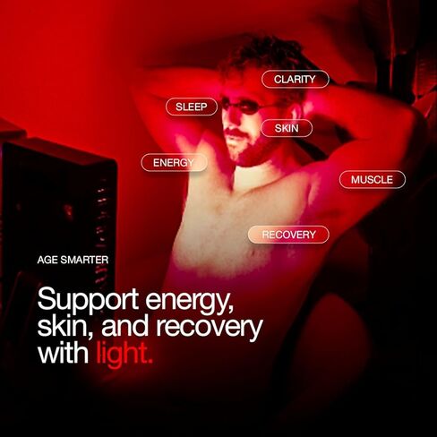 AuroraBox 60 Pro، لوحة العلاج بالضوء الأحمر ذات 5 أطوال موجية والأشعة تحت الحمراء القريبة من الأشعة تحت الحمراء المدعومة من الأطباء | تم اختباره من قبل لجنة الاتصالات الفيدرالية/CE/RoHS | 630 660 810 830 850 نانومتر | بواسطة تندرا ترايب (جيت بلاك، 60 برو) in Saudi Arabia