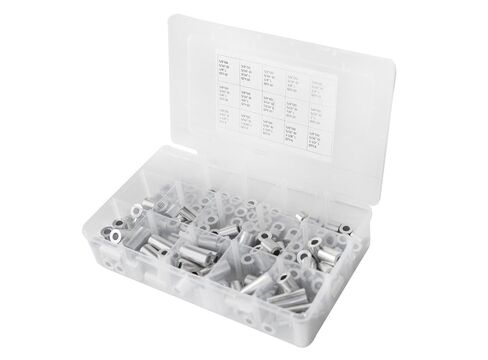 مجموعة متنوعة من جلبة المواجهة المصنوعة من الألومنيوم مقاس 5/8 بوصة OD × 5/16 بوصة معرف (139 قطعة) in Kuwait