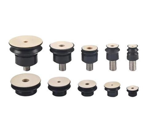 5PCS Pneumatic Vacuum Suction Cup PJG-6/8/10/15/20/25 Silicone/NBR Double Layers Injection Molding Machine Anti Static Sucker(PJG-10-A5,Black) in Saudi Arabia