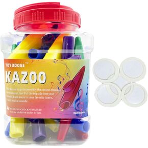 42 ٪ من البلاستيك كازو كازو مع 208pcs ملصقات أبجدية ألوان متعددة كازو للأطفال للآلات الموسيقية للبالغين لأغراض الحفلات الفصول الدراسية والأغراض الكوميدية أو المرحة in Kuwait