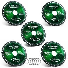 5 Pack 4.5 Inch Indestructible Disc for Grinder 7/8", Indestructible Disc 2.0 - Cut Everything in Seconds -Multi Material Cutting Blades, Industrial Grade Grinding Discs in Saudi Arabia