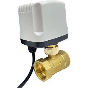 1PCS 1/2" 3/4" 1" 2" Waterproof Ball Valve 220V Brass Ball Valve Three-Wire or Two-Wire Ball Valve(1-1/2",220AC_CR03) in Kuwait