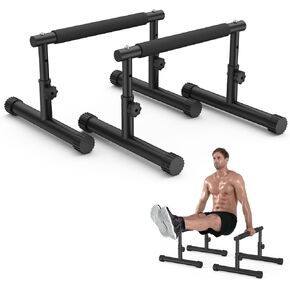 شريط Push Up Push Imaycc ، قابلة للتعديل 7.5 "و 10.6" بارات عالية من البارات وشريط DIP مع قبضة الرغوة الكاملة ، لا توجد معدات التنازل الممتدة من أجل اليدين ، L-SIT ، الجمباز ، تدريب القوة على الصالة الرياضية in Kuwait