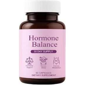 مكملات التوازن الهرموني للنساء - إدارة الوزن لتخفيف أعراض انقطاع الطمث، ودعم الحالة المزاجية والطاقة، مع أشواغاندا وجذور الزنجبيل، 60 كبسولة in Kuwait