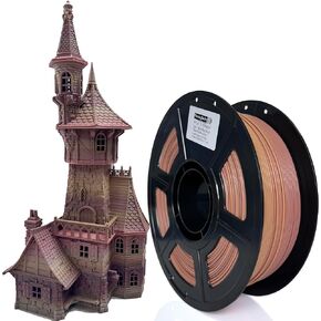 خيوط طابعة PLA ثلاثية الأبعاد 1.75 مم، خيوط نحت الصخور الخشبية، الوزن الصافي 1 كجم (2.2 رطل) in Kuwait