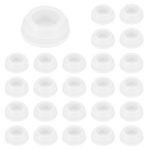M METERXITY 25-Pack سدادات ثقب السيليكون، المفاجئة في قفل ثقب المقابس لثقب 9-10 مم، ثقب دائري سدادة مطاطية حواجز المطبخ سدادات ختم مقاومة للماء [أبيض] in Kuwait