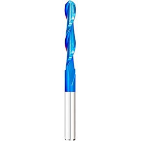 10pcs 2 Flutes Ball Nose End Mill Solid Carbide CNC Router Bits 3.175 Shank Spiral Milling Tool 0.8-2.5mm Diameter Nano Blue Coating Spiral Milling Cutter in Saudi Arabia