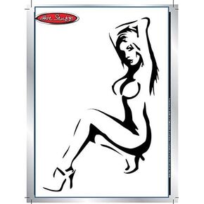 HSM سائق شاحنة فتاة مثير صورة ظلية ملصق السيارات in Kuwait