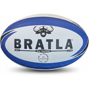 كرة الرجبي للتدريب الاحترافي - كرة تدريب الرجبي الاحترافية المخيطة يدويًا مع دعم من القماش ثلاثي الطبقات، قبضة طويلة الأمد - مقاس 5 وحجم 4 - مثالية للتدريب وإعداد المباريات والنوادي والمدارس in Kuwait